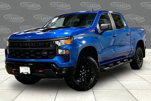 Glacier Blue Metallic 2023 Chevrolet Silverado 1500 Custom Trail Boss