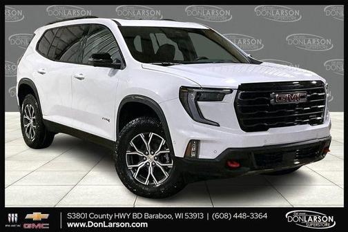 Glacier White 2026 GMC Acadia AT4