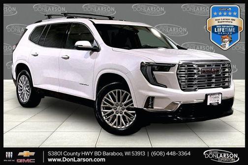 White Frost Tri-Coat 2024 GMC Acadia Denali