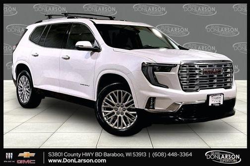 White Frost Tri-Coat 2024 GMC Acadia Denali