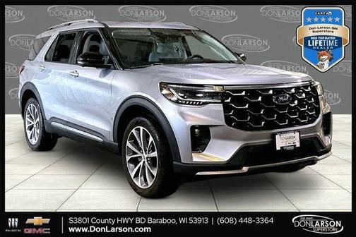 Silver Metallic 2025 Ford Explorer Platinum