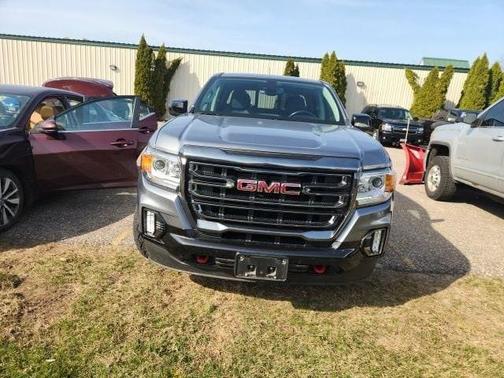 Satin Steel Metallic 2021 GMC Canyon AT4 w/Leather