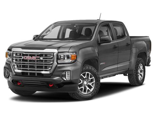 Satin Steel Metallic 2021 GMC Canyon AT4 w/Leather