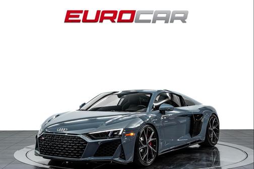 Gray 2022 Audi R8 V10 performance
