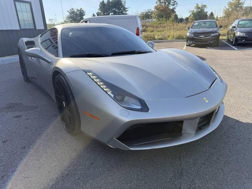 Gray 2016 Ferrari 488 GTB Base 2dr Coupe