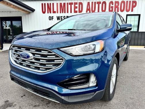 Atlas Blue Metallic 2020 Ford Edge SEL