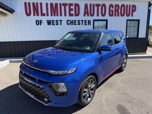 Neptune Blue/Black Roof 2021 Kia Soul GT-Line