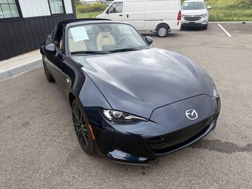 Blue 2025 Mazda MX-5 Miata RF Grand Touring