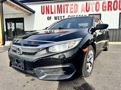 Black 2018 Honda Civic LX