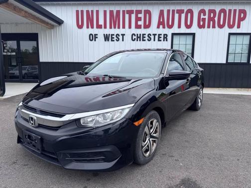 Black 2018 Honda Civic LX