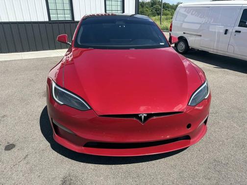 Red Multi-Coat 2022 Tesla Model S Plaid