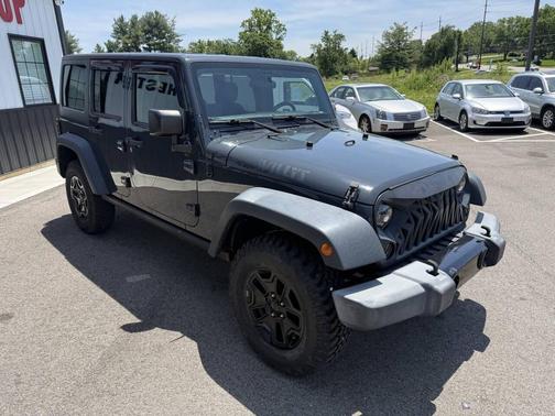 Gray 2017 Jeep Wrangler Unlimited Willys Wheeler 4x4 4dr SUV