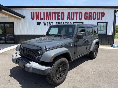 Gray 2017 Jeep Wrangler Unlimited Willys Wheeler 4x4 4dr SUV