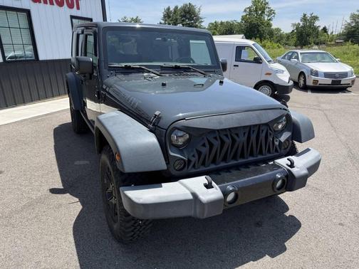 Gray 2017 Jeep Wrangler Unlimited Willys Wheeler 4x4 4dr SUV