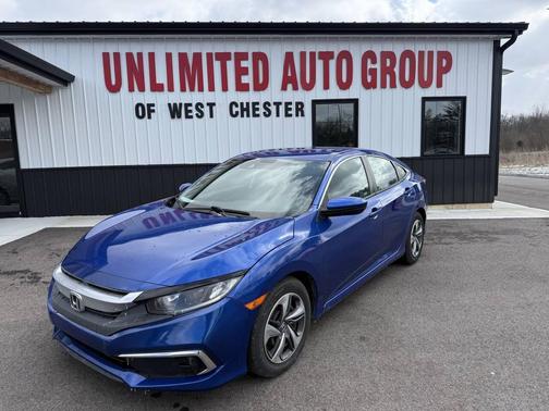 Blue 2021 Honda Civic LX
