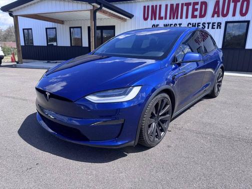 Blue 2022 Tesla Model X Plaid AWD 4dr SUV