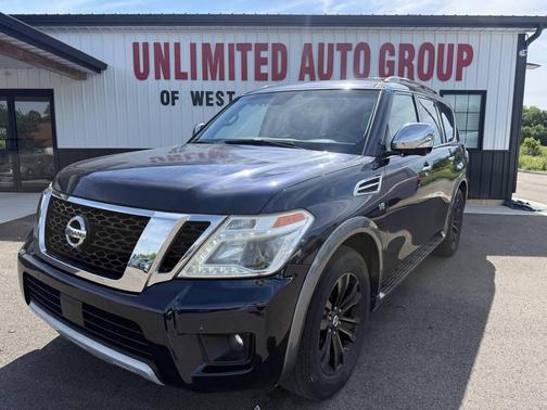 Blue 2017 Nissan Armada Platinum 4x4 4dr SUV