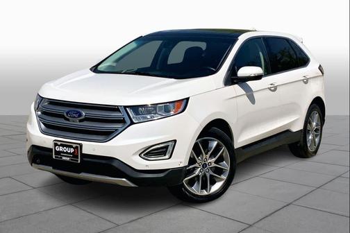 White Platinum Metallic Tri-Coat 2016 Ford Edge Titanium