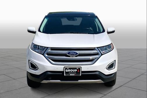 White Platinum Metallic Tri-Coat 2016 Ford Edge Titanium
