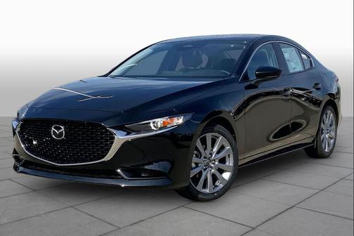 Jet Black Mica 2026 Mazda Mazda3 FWD w/Preferred Package