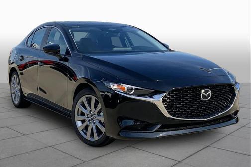Jet Black Mica 2026 Mazda Mazda3 FWD w/Preferred Package
