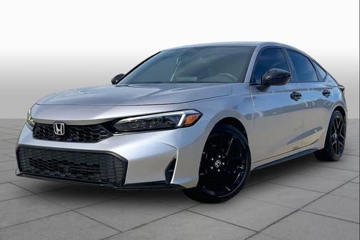 Solar Silver Metallic 2025 Honda Civic Sport