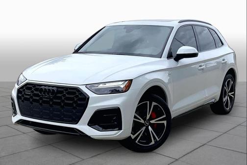 Glacier White Metallic 2025 Audi Q5 45 S line Premium Plus