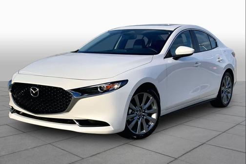 Snowflake White Pearl Mica 2026 Mazda Mazda3 FWD w/Preferred Package