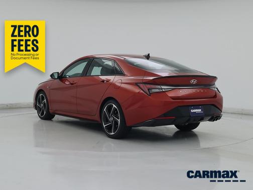Red 2021 Hyundai ELANTRA N Line