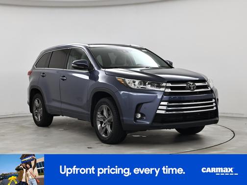 Blue 2019 Toyota Highlander Limited Platinum
