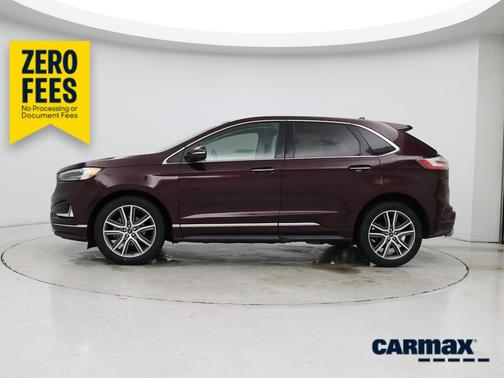 Burgundy 2019 Ford Edge Titanium