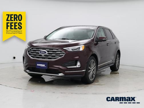 Burgundy 2019 Ford Edge Titanium