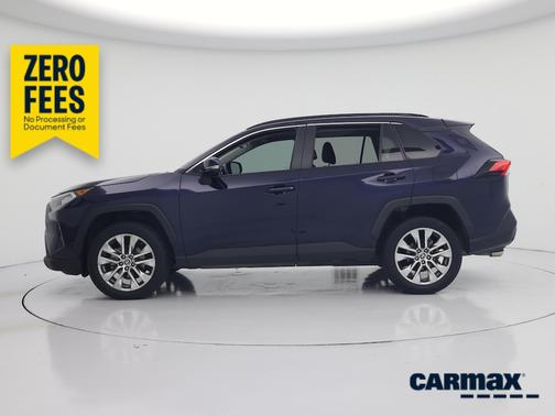 Blue 2021 Toyota RAV4 XLE Premium