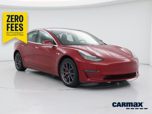 Red 2020 Tesla Model 3 Performance