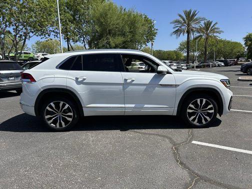Opal White 2023 Volkswagen Atlas Cross Sport 3.6L V6 SEL Premium R-Line