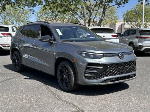platinum gray metallic 2026 Volkswagen Tiguan 2.0T SE R-Line Black