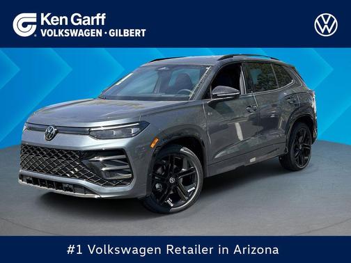 platinum gray metallic 2026 Volkswagen Tiguan 2.0T SE R-Line Black