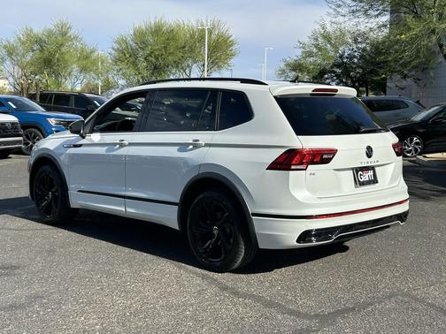 Opal White Pearl 2023 Volkswagen Tiguan 2.0T SE R-Line Black