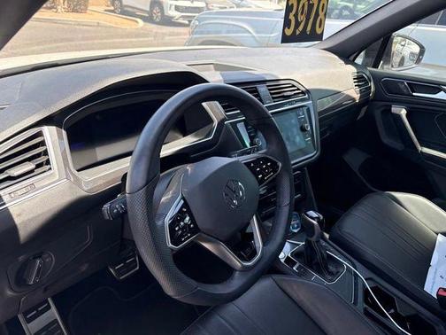 Opal White Pearl 2023 Volkswagen Tiguan 2.0T SE R-Line Black