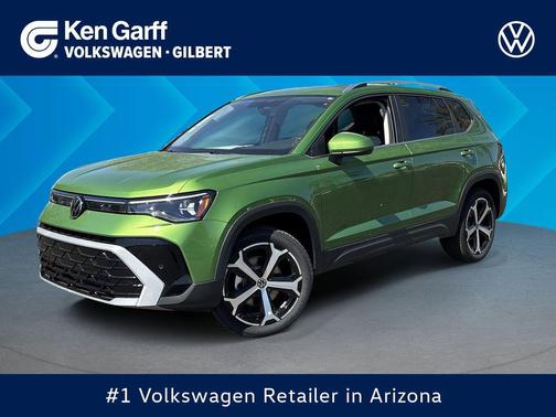 Bright Moss Green Metallic 2026 Volkswagen Taos SEL