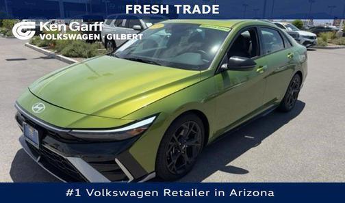 Exotic Green 2024 Hyundai ELANTRA N Line