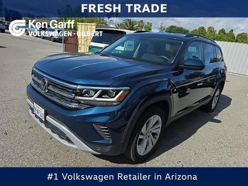Tourmaline Blue Metallic 2023 Volkswagen Atlas 3.6L SE w/Technology