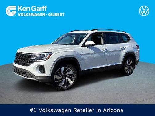 Opal White Pearl 2026 Volkswagen Atlas 2.0T SE w/Technology