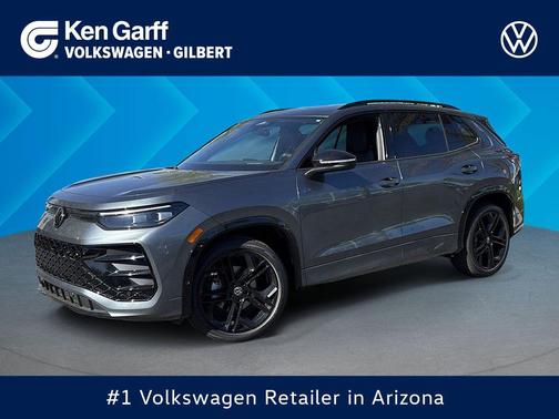 Platinum Gray Metallic 2026 Volkswagen Tiguan 2.0T SE R-Line Black