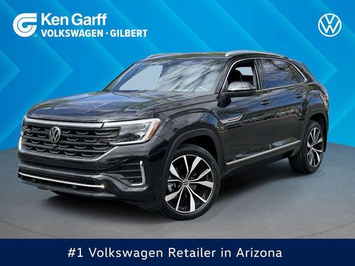 Deep Black Pearl 2024 Volkswagen Atlas Cross Sport 2.0T SEL Premium