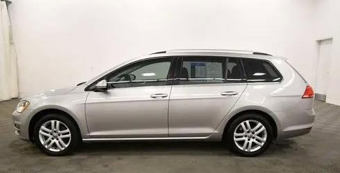 Platinum Gray Metallic 2015 Volkswagen Golf SportWagen TDI SEL 4-Door