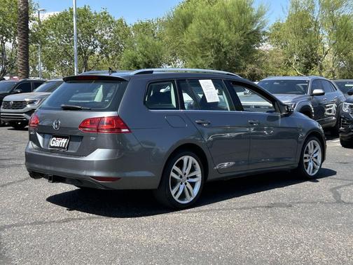 Platinum Gray Metallic 2015 Volkswagen Golf SportWagen TDI SEL 4-Door