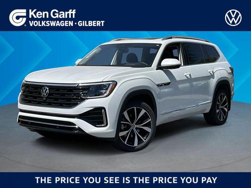 Opal White Pearl 2026 Volkswagen Atlas 2.0T SEL Premium R-Line 4MOTION