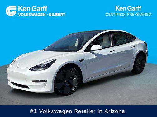 Pearl White Multi-Coat 2021 Tesla Model 3 Long Range