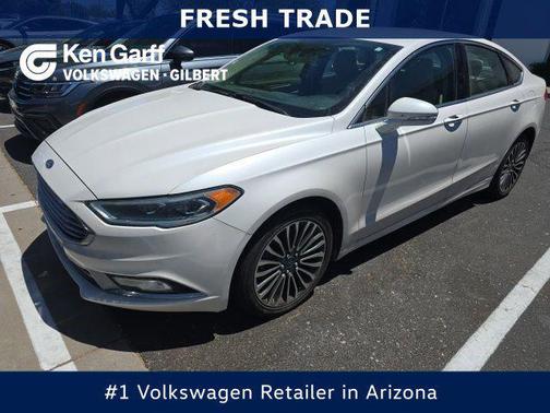 White Platinum 2017 Ford Fusion Titanium